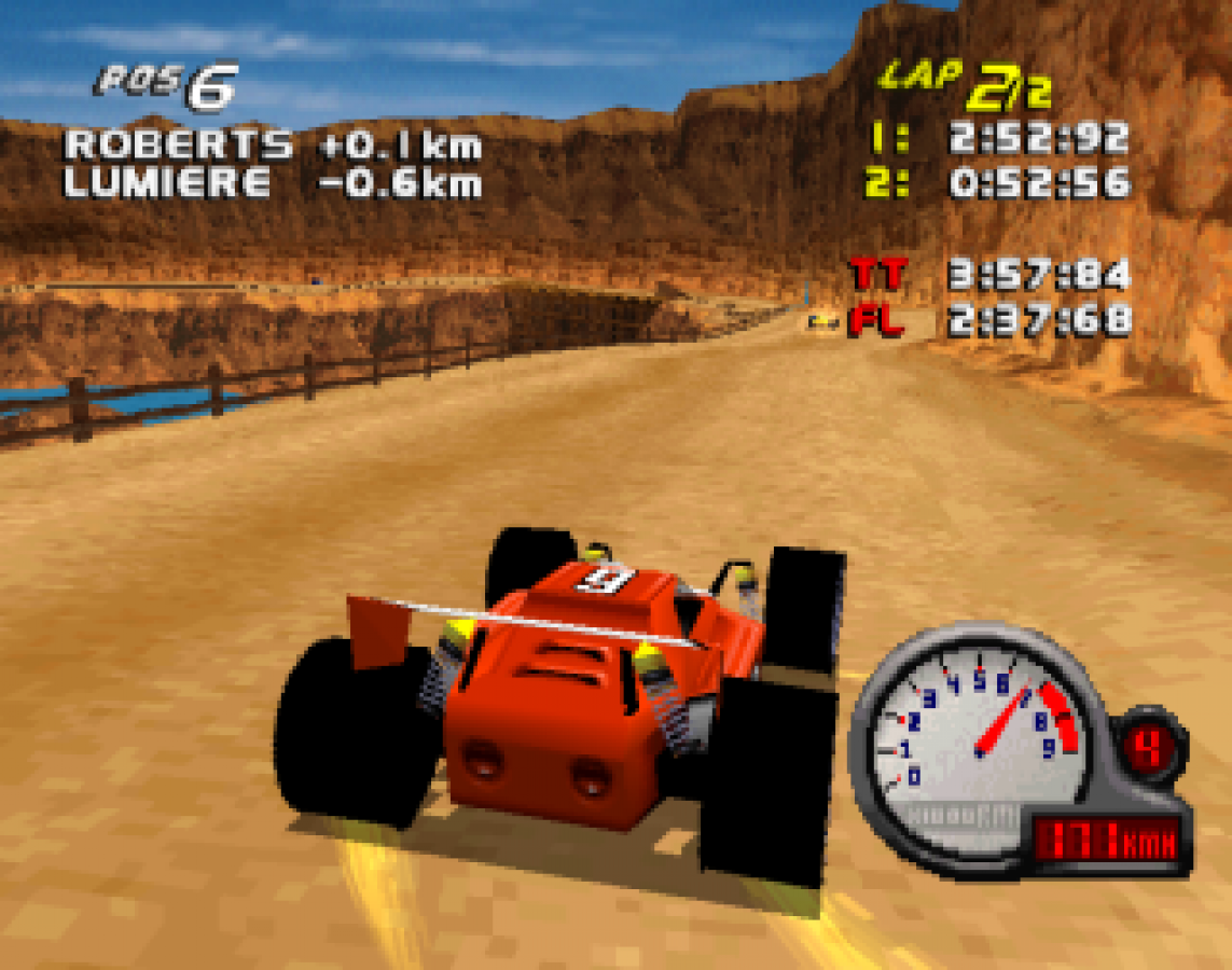 Car and Driver Presents: Grand Tour Racing '98 retro simulation racing game for PlayStation 1 (PS1) gameplay