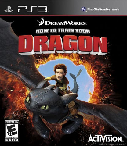How to Train Your Dragon PlayStation 3 PS3 for retro video game enthusiasts featuring action adventure gameplay dragon training and battles fantasy world exploration character progression movie inspired quests family friendly multiplayer activities and collectible gaming appeal front cover 