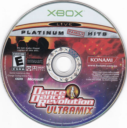 Dance Dance Revolution Ultramix [Platinum Hits] disc art for Xbox (XBOX) video game
