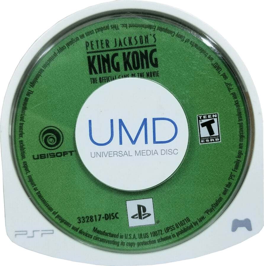 Peter Jackson's King Kong PlayStation Portable PSP for action adventure video game fans featuring first person survival gameplay cinematic storytelling jungle exploration intense dinosaur encounters giant creature battles immersive movie inspired adventure collectible gaming appeal UMD disc 