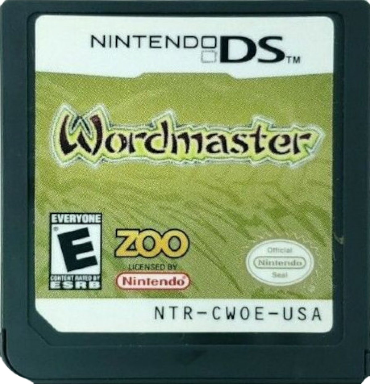 Wordmaster cartridge for Nintendo DS (DS) puzzle word video game