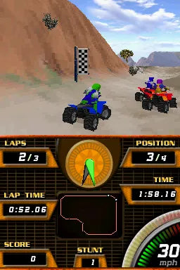 ATV Quad Frenzy gameplay for Nintendo DS (DS) off-road racing video game
