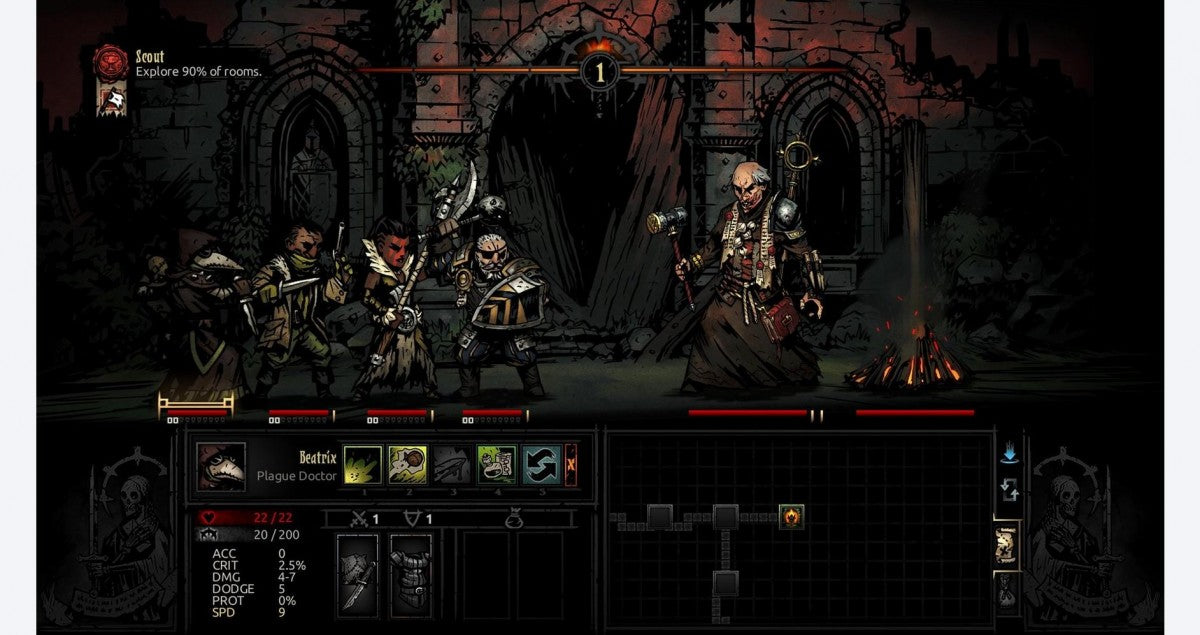 Darkest Dungeon gameplay for Nintendo Switch (NS) video game