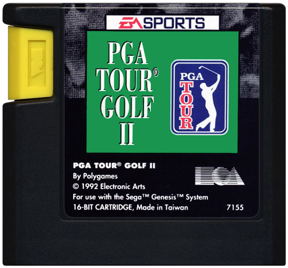 PGA Tour Golf II cartridge for Sega Genesis (GEN) video game