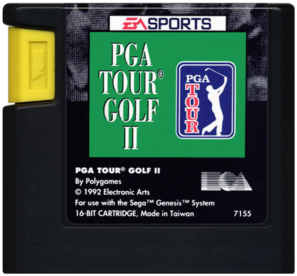 PGA Tour Golf II cartridge for Sega Genesis (GEN) video game