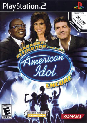 Karaoke Revolution American Idol: Encore cover art for PlayStation 2 (PS2) video game