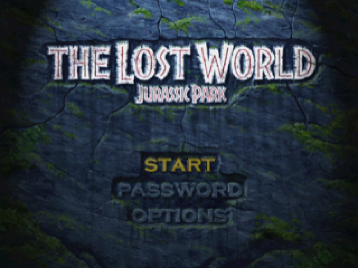 The Lost World: Jurassic Park game for the PlayStation featuring action gameplay set in the Jurassic Park universe with dinosaur encounters multiple playable characters and mission based objectives across island environments inspired by the film series gameplay 