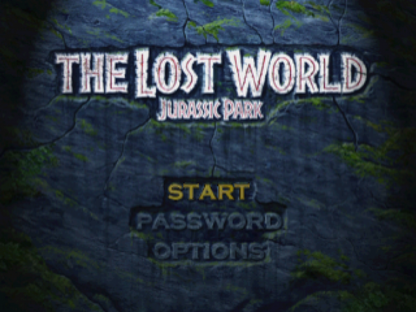 The Lost World: Jurassic Park game for the PlayStation featuring action gameplay set in the Jurassic Park universe with dinosaur encounters multiple playable characters and mission based objectives across island environments inspired by the film series gameplay 