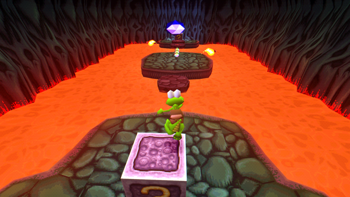 Croc: Legends of the Gobbos Greatest Hits retro 3D platform adventure game for PlayStation 1 (PS1) gameplay