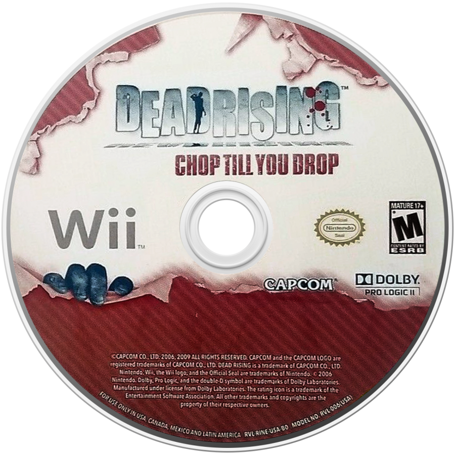Dead Rising: Chop Til You Drop disc art for Nintendo Wii (Wii) video game