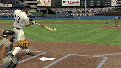 MLB PlayStation Portable PSP video game, baseball sports simulation, Major League Baseball teams and players, handheld console title gameplay screenshot