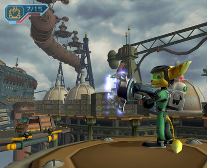 Ratchet and Clank Going Commando PlayStation 2 retro video game action platformer gameplay (2003)