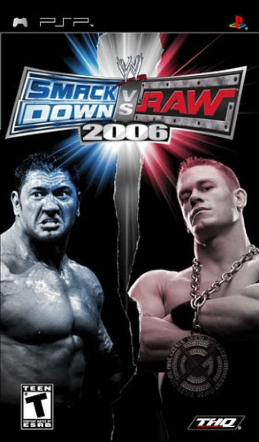 WWE SmackDown vs Raw 2006 cover art for PlayStation Portable (PSP) video game