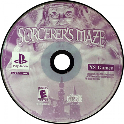 Sorcerer's Maze disc for PlayStation 1 (PS1) puzzle video game