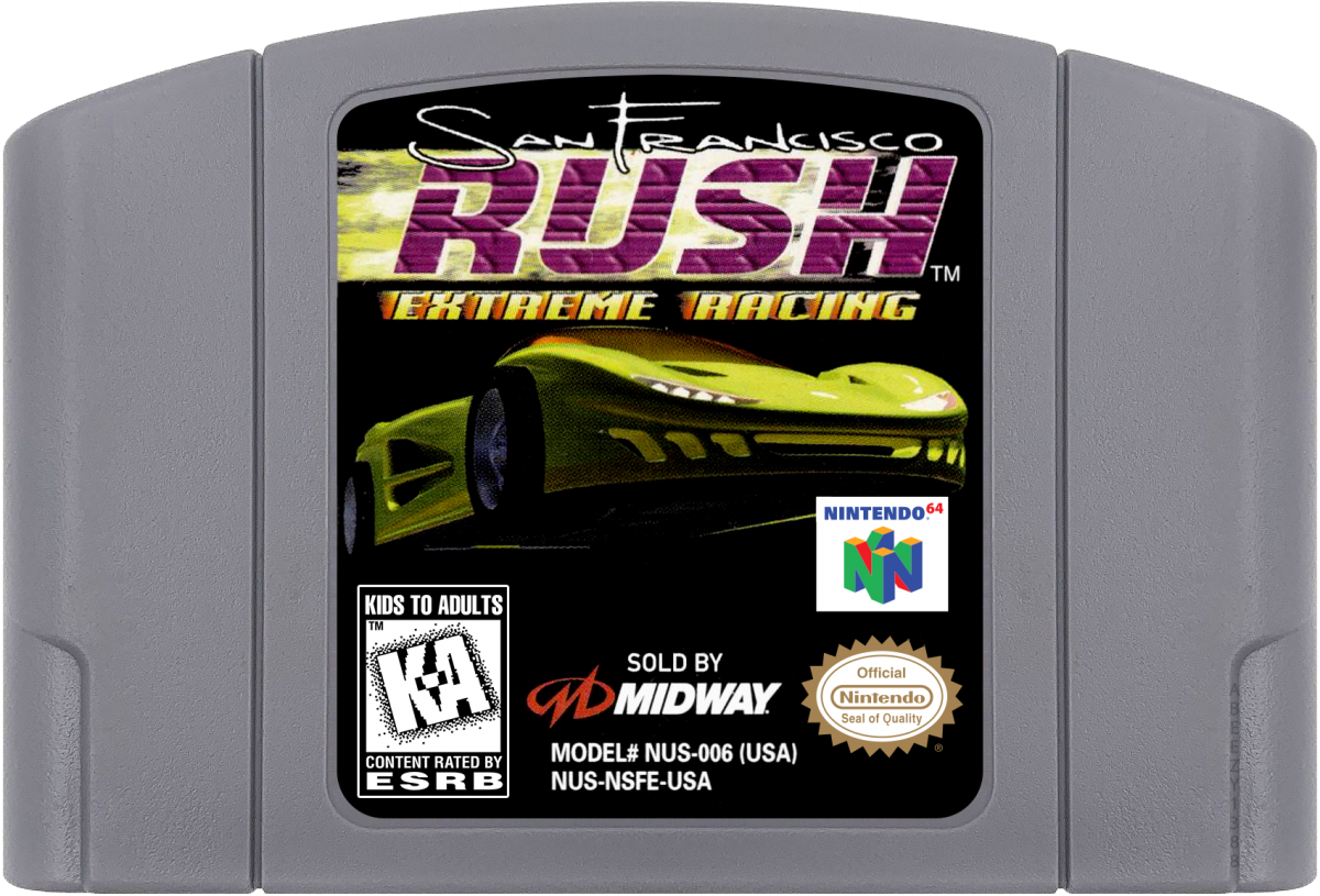 San Francisco Rush Extreme Racing cartridge for Nintendo 64 (N64) video game