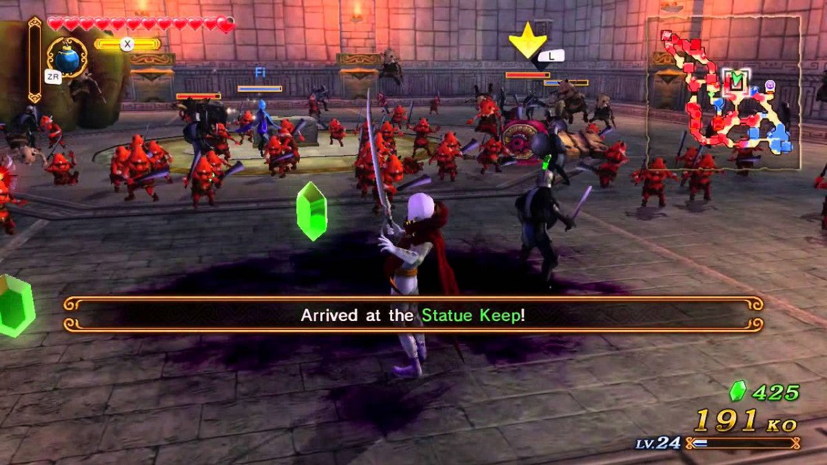 Hyrule Warriors gameplay art for Nintendo Wii U (WiiU) video game