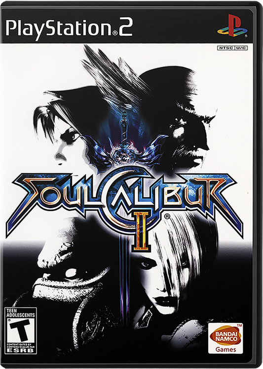 SoulCalibur II PlayStation 2 retro video game fighting game cover art (2003)