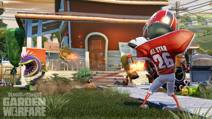 Plants vs. Zombies: Garden Warfare – PlayStation 4 (PS4) video game gameplay, third-person shooter with strategic defense elements
