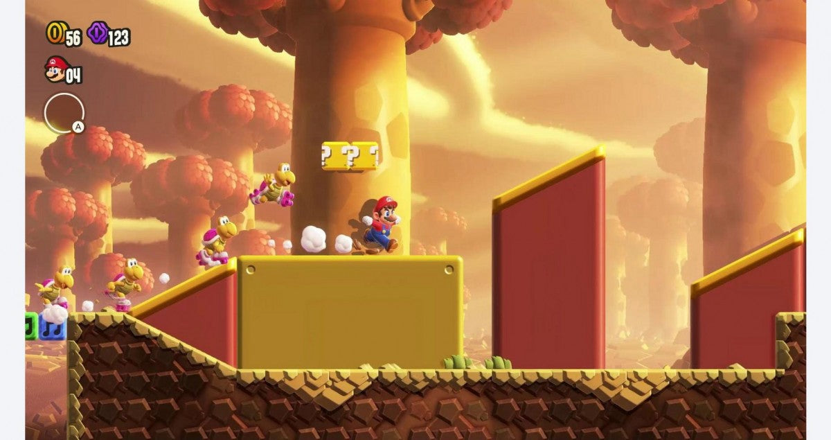 Super Mario Bros Wonder gameplay image for Nintendo Switch NS video game