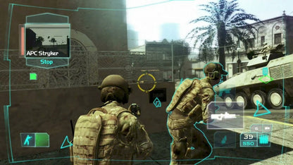 Ghost Recon Trilogy Xbox 360 inspired design featuring tactical military shooter aesthetic elite special forces combat realistic modern warfare stealth operations squad based missions Tom Clancy action gameplay cinematic battlefield atmosphere nostalgic HD era presentation gameplay