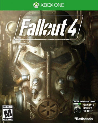 Fallout 4 – Xbox One (XONE) cover art for post-apocalyptic open-world role-playing game set in the ruins of Boston