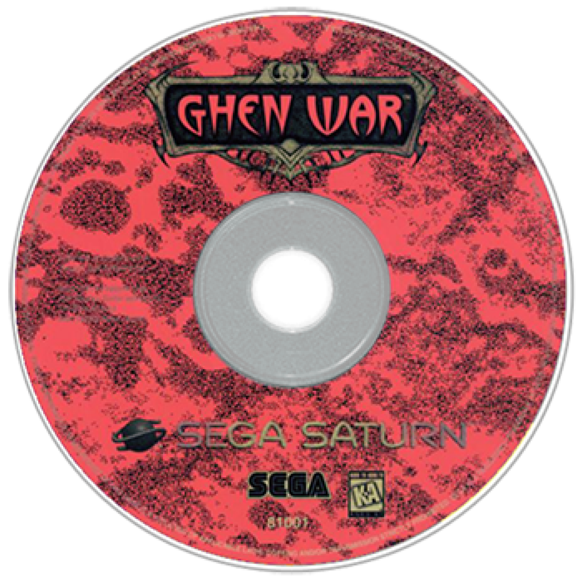 Ghen War Sega Saturn first person mech shooter sci fi combat giant robot warfare futuristic military missions cockpit gameplay arcade style action Sega Saturn exclusive retro gaming software video game title disc