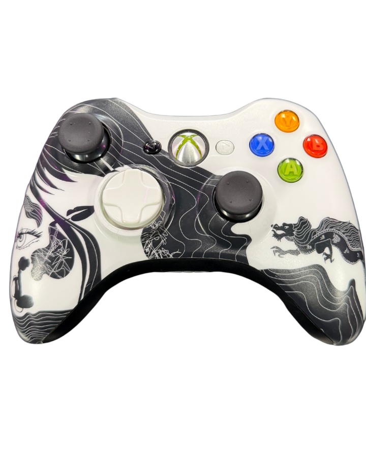 Dragon Age limited edition Xbox 360 controller collectible Microsoft gaming accessory for Xbox 360 systems top view