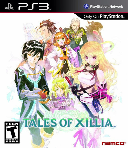 Tales of Xillia PS3 action-adventure JRPG game featuring main characters Milla and Jude in dynamic anime-style design for PlayStation 3 collectors and RPG fans, cover art.