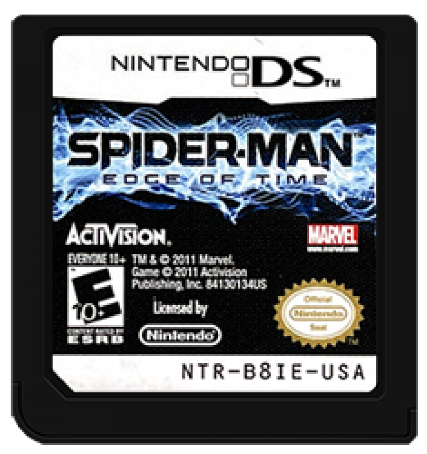Spider-Man: Edge of Time action adventure superhero cartridge for Nintendo DS (DS) video game