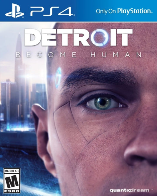 Detroit: Become Human – PlayStation 4 (PS4) video game cover image, narrative adventure by Quantic Dream