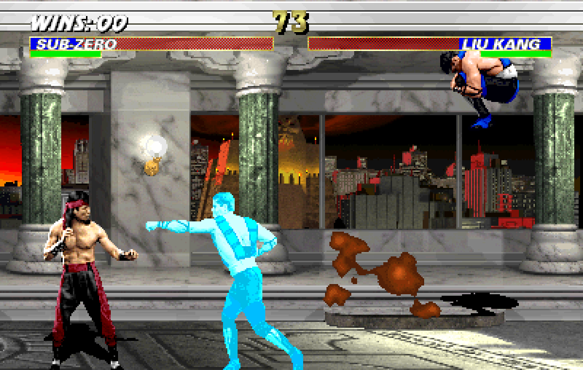Mortal Kombat 3 Super Nintendo Entertainment System SNES video game, fighting action, arcade-style combat, classic Mortal Kombat franchise title gameplay