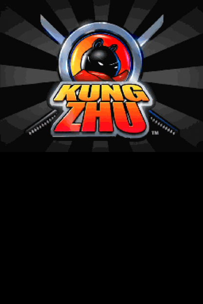 Kung Zhu title card for Nintendo DS (DS) action adventure video game