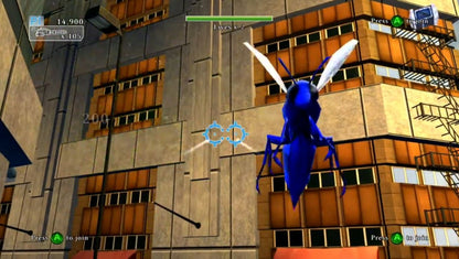 Attack of the Movies 3D for Xbox 360 arcade shooter video game featuring motion controlled shooting retro B movie themed levels cooperative gameplay and immersive 3D visual effects experience gameplay