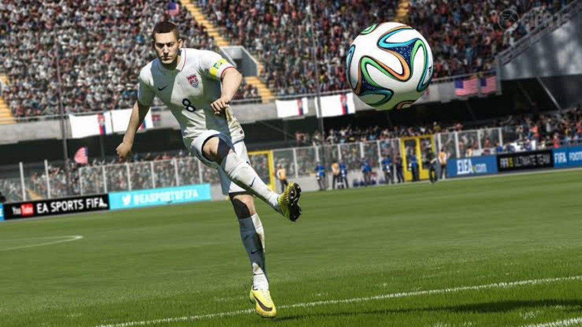 FIFA 15 Xbox One for sports video game fans featuring realistic soccer gameplay authentic teams and players advanced ball control mechanics career mode ultimate team online multiplayer competitive matches immersive stadium atmosphere and next generation football experience collectible gaming appeal gameplay