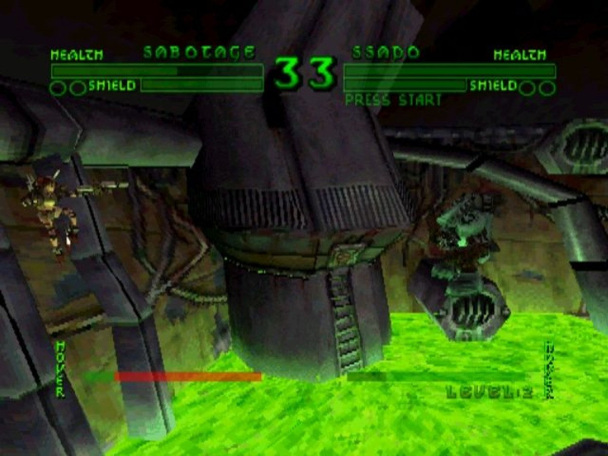 Bio FREAKS PS1 PlayStation 1 fighting game cybernetic combat sci fi arena battles arcade style gameplay retro video game gameplay