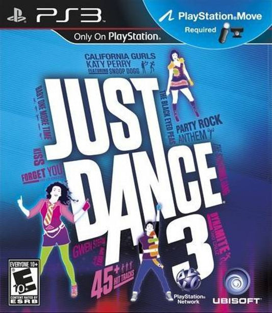Just Dance 3 PlayStation 3 PS3 for retro video game enthusiasts featuring rhythm and dance gameplay popular music tracks motion controlled choreography multiplayer party modes energetic performances family friendly entertainment and collectible gaming appeal front cover