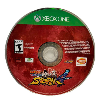 Naruto Shippuden: Ultimate Ninja Storm 4 disc for Xbox One (XONE) fighting video game