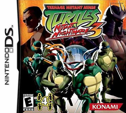 Teenage Mutant Ninja Turtles 3: Mutant Nightmare cover art for Nintendo DS (DS) action beat 'em up video game