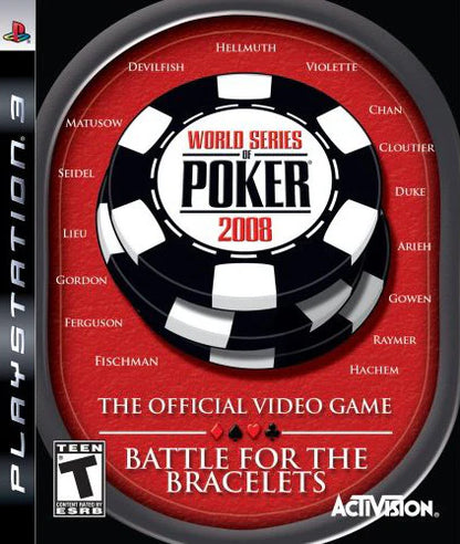 World Series of Poker 2008 cover art for PlayStation 3 (PS3) video game