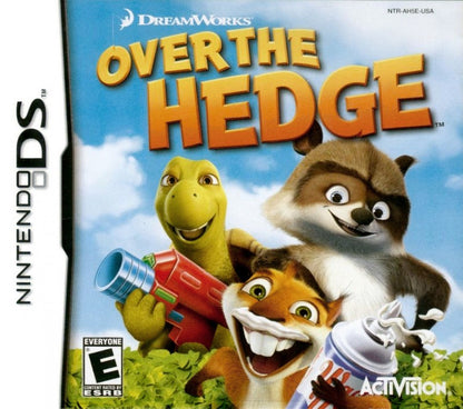 Over the Hedge cover art for Nintendo DS (DS) animated movie-based adventure video game