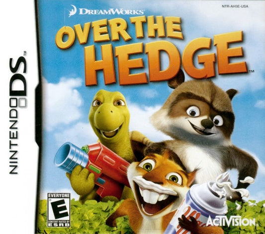 Over the Hedge cover art for Nintendo DS (DS) animated movie-based adventure video game
