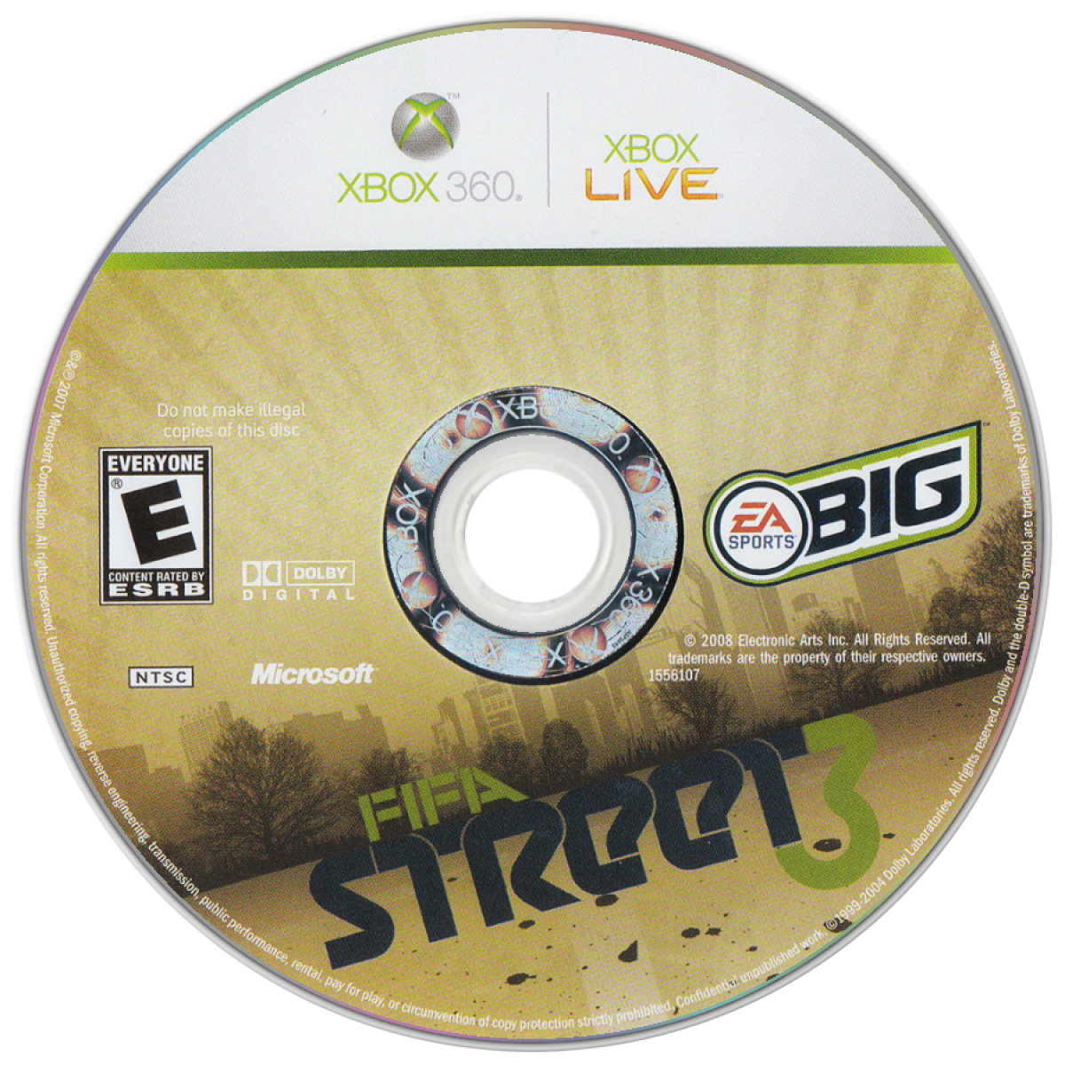 FIFA Street 3 Xbox 360 for sports video game fans featuring arcade style street soccer gameplay fast paced matches trick moves freestyle skills authentic international players multiplayer competition vibrant urban environments and exciting football action collectible gaming appeal game disc