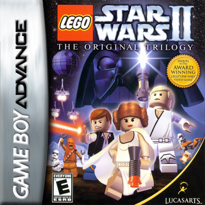 Game Boy Advance LEGO Star Wars II action adventure game cover art