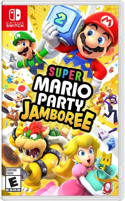 Super Mario Party Jamboree cover art for Nintendo Switch party game