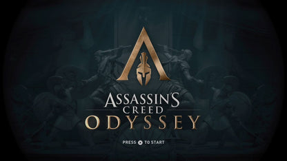 PlayStation 4 Assassin's Creed Odyssey Gold Edition start screen open world action RPG