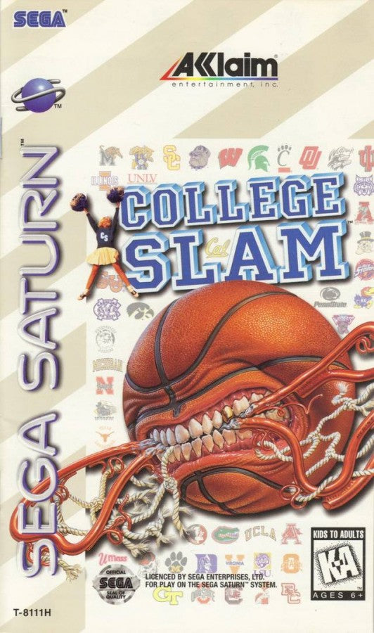 College Slam cover art for Sega Saturn (SS) video game