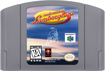Automobili Lamborghini cartridge for Nintendo 64 (N64) video game