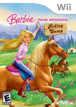 Barbie Horse Adventures: Riding Camp cover art for Nintendo Wii (Wii) video game
