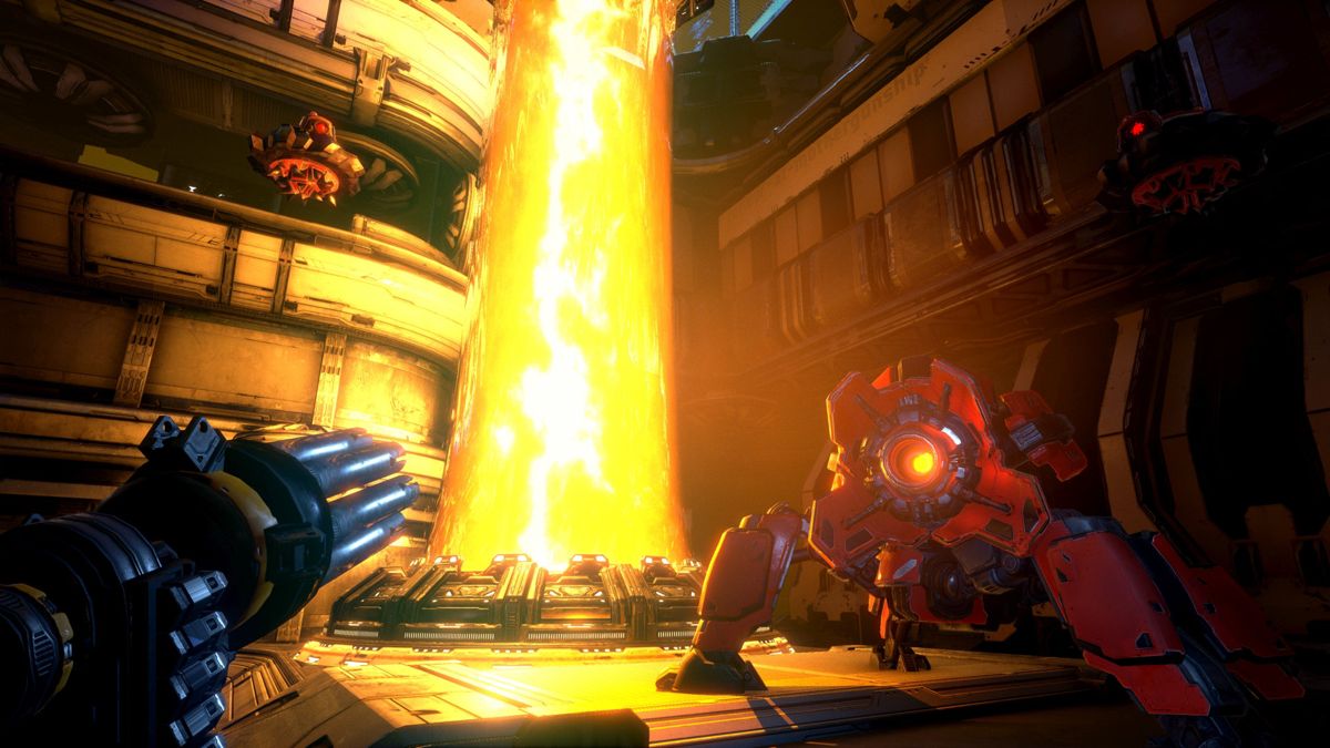 Mothergunship – PlayStation 4 (PS4) video game gameplay, action shooter game with chaotic gunfights and custom weaponry