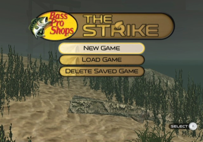 Bass Pro Shops: The Strike title screen art for Nintendo Wii (Wii) video game